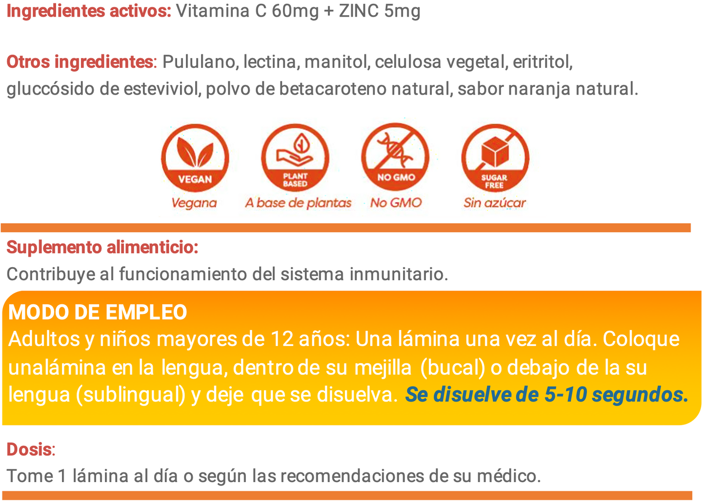 Vitamina C + Zinc